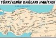 Türkiyenin dağları haritası